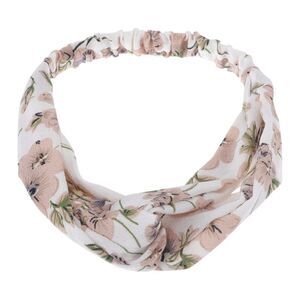 Fashion Phalaenopsis Pattern Elastic Hairband White